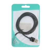 Кабель Luazon, Type-C - USB, 1 А, 1 м, чёрный Кабель Luazon, Type-C - USB, 1 А, 1 м, чёрный