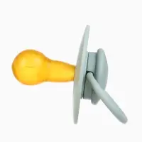 Соска - пустышка классическая, латекс, цв.серо-зелёный, в контейнере, от 6 мес., M&B