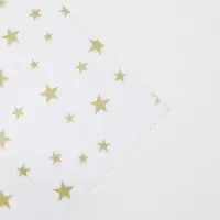 Бумага упаковочная тишью &laquo;Звезды, золото&raquo;, 50 х 70 см