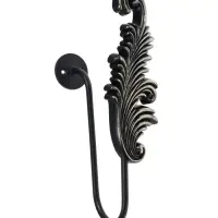 Крючок для штор CAPPIO KS042, цвет черный с золотом, набор 2 шт