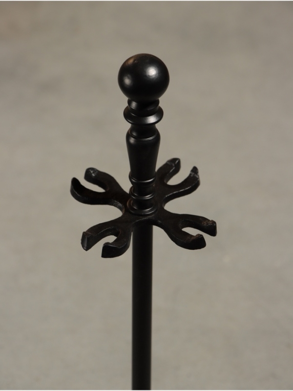 Каминный набор "Искры" сталь, 4 предмета, 11х11х40 см