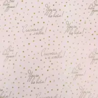 Бумага упаковочная глянцевая &laquo;Пожелания&raquo;, двусторонняя, 40&times;60 м