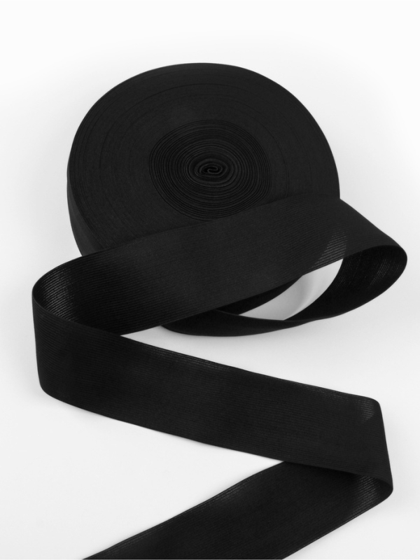 Резинка вязанная 60мм 40&plusmn;2м чёрный АУ