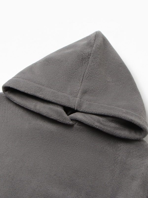 Костюм флисовый (худи и брюки) детский MINAKU: Fleece Soft, цвет серый, рост 110 см