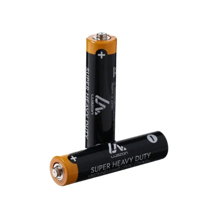 Батарейка солевая Luazon Super Heavy Duty, AAA, R03, блистер, 2 штуки