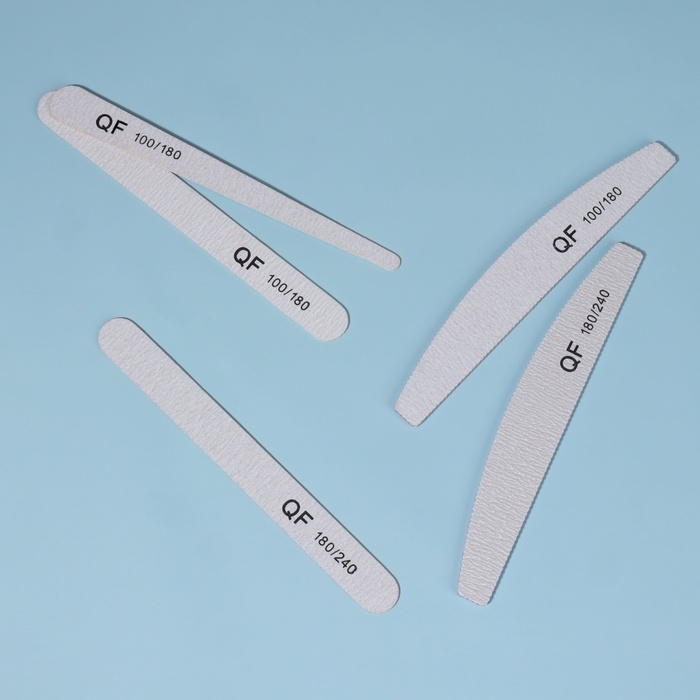 Пилка-наждак, набор &laquo;Ассорти&raquo; 5 шт, 18 см, цвет серый