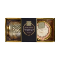 Набор "Золотое чаепитие": мёд-суфле, чай масала, 320 г