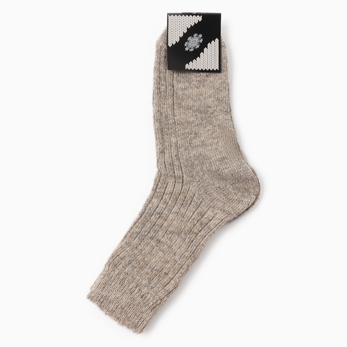 Носки мужские шерстяные, цвет бежевый, размер 29 Носки мужские шерстяные, цвет бежевый, размер 29