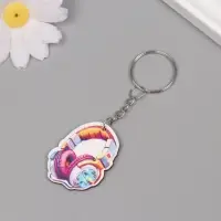 Брелок дерево "Крутые наушники" 4х2,9х0,3 см