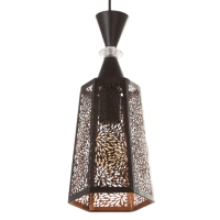 Светильник "Цветы" 1х40Вт Е27 черный 15х15х35+100см