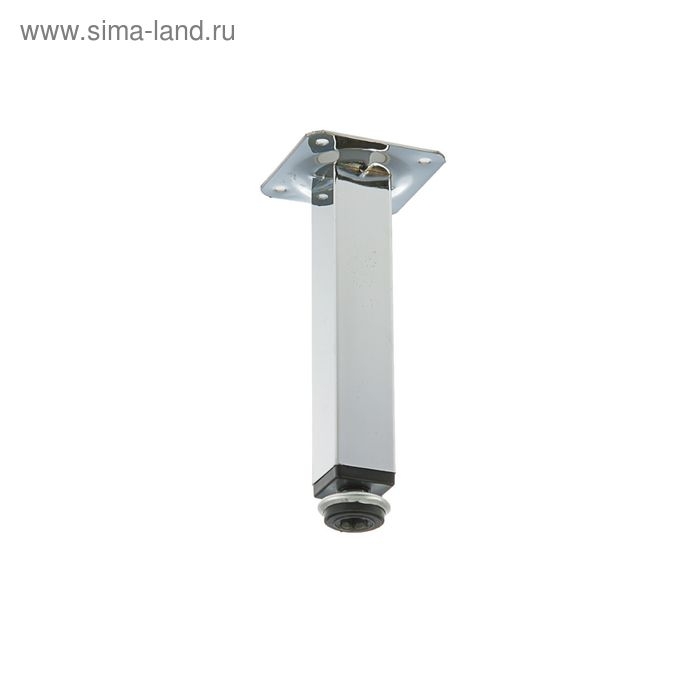 Опора квадратная, d=25х25 мм, H=150 мм, цвет хром