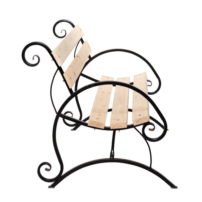 Скамейка для улицы Скамейка для улицы "Бульвар" деревянная, металлический каркас, 1.5х1х0.9 м, кованая