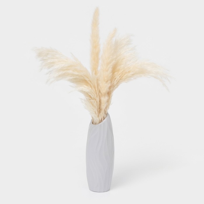 Ваза для цветов, 550 мл, 7&times;20 см, цвет серый