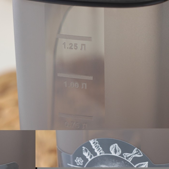 Ёмкость для сыпучих продуктов &laquo;Бест&raquo;, 1,5 л, 9,5&times;19&times;14 см, прозрачный, крышка серая