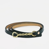 Ремень женский, ширина 1 см, пряжка металл, цвет зелёный Ремень женский, ширина 1 см, пряжка металл, цвет зелёный