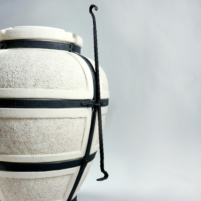 Тандыр "Сармат Большой" h-103 см, d-59, 125 кг, 8 шампуров, кочерга, совок