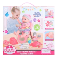 Пупс функциональный &laquo;Анечка&raquo;, пьёт, писает, с набором аксессуаров, со стульчиком для кормления