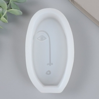 Молд силикон "Абстракция - овальное лицо" 11,5х6,6х3,2 см