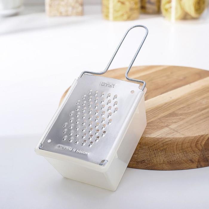 Тёрка плоская с контейнером &laquo;Морковная&raquo;, цвет МИКС