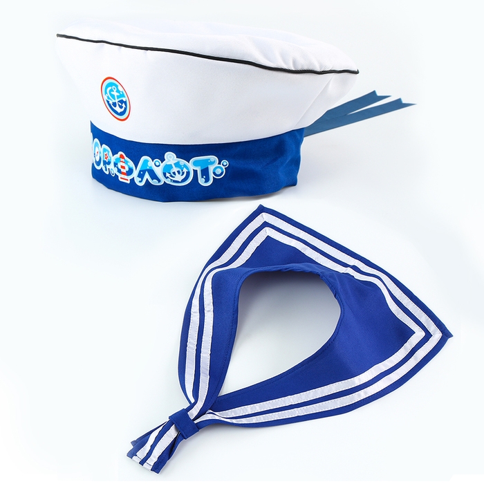 Карнавальный набор &laquo;Морской флот&raquo;: бескозырка р. 55&ndash;56 см, гюйс