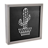 Световая картина-ночник "Кактус" LED USB от батареек 3хАА белый 24,5х24,5х3,5 см RISALUX Световая картина-ночник "Кактус" LED USB от батареек 3хАА белый 24,5х24,5х3,5 см RISALUX