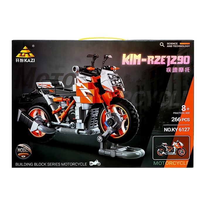 Конструктор Мото «Спортивный мотоцикл», 266 деталей Конструктор Мото «Спортивный мотоцикл», 266 деталей