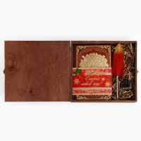 Родословная новогодняя книга с пером в шкатулке «Новый год: Сказочного нового года», 26 х 8 х 27 см, набор Родословная новогодняя книга с пером в шкатулке «Новый год: Сказочного нового года», 26 х 8 х 27 см, набор