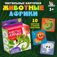 Развивающий набор &laquo;Животные Африки&raquo;, тактильные карточки