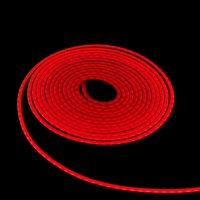 Гибкий неон Luazon Lighting 6 × 12 мм, IP65, 50 м, SMD2835, 120 LED/м, 12 В, свечение красное Гибкий неон Luazon Lighting 6 × 12 мм, IP65, 50 м, SMD2835, 120 LED/м, 12 В, свечение красное