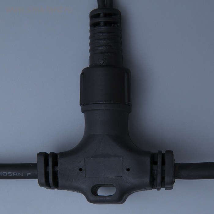 Гирлянда &laquo;Занавес&raquo; 2 х 6 м , IP65, УМС, тёмная каучуковая нить, 1440 LED, свечение белое, 220 В