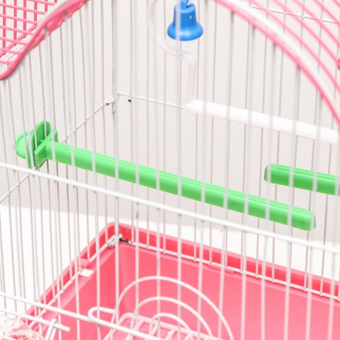 Клетка для птиц укомплектованная Bd-1/4fc, 30 х 23 х 39 см, розовая Клетка для птиц укомплектованная Bd-1/4fc, 30 х 23 х 39 см, розовая