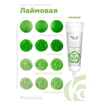 Пищевой краситель Top Decor гелевый «Лаймовый», 100 г Пищевой краситель Top Decor гелевый «Лаймовый», 100 г