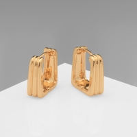 Серьги металл &laquo;Аккорд&raquo; полосы, цвет золото