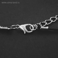 Кулон на шнурке &laquo;Анатомия&raquo; мозг, цвет чернёное серебро на чёрном шнурке, 45 см