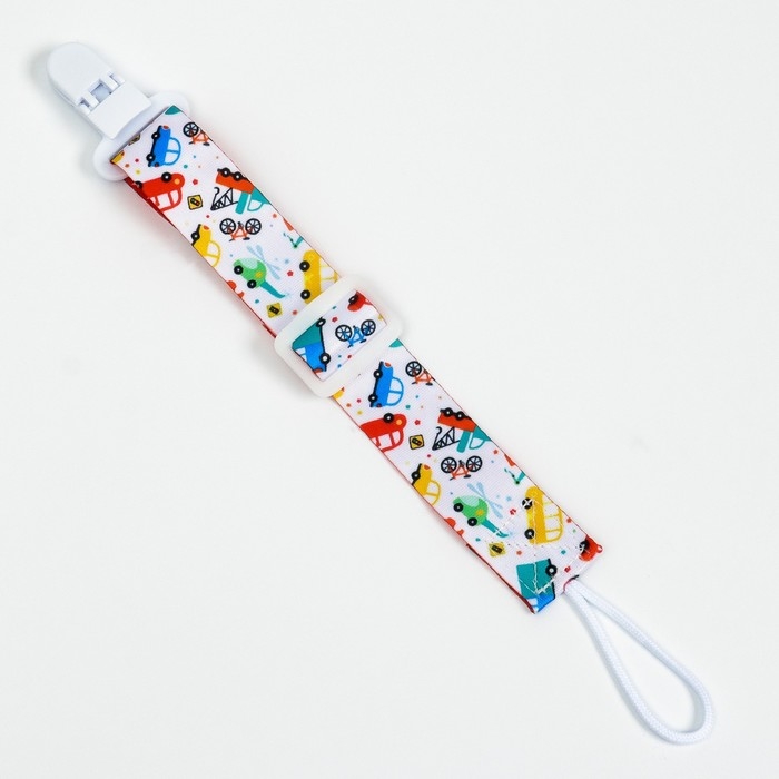 Держатель для соски - пустышки &laquo;Транспорт&raquo;, на ленте