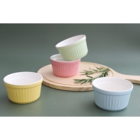 Рамекин из жаропрочной керамики Доляна &laquo;Нюд&raquo;, 200 мл, 9&times;5 см, цвет голубой