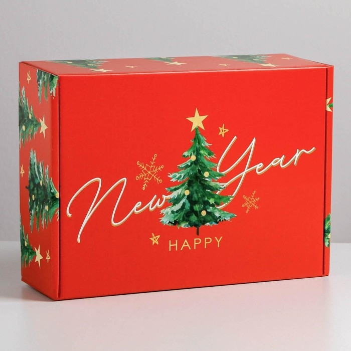 Коробка подарочная новогодняя складная &laquo;Волшебство&raquo;, 30,7 х 22 х 9,5 см, Новый год