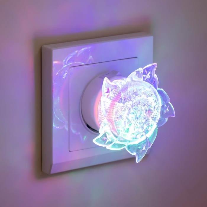 Ночник Ночник "Солнышко голубое", 6,5х6,5 см RISALUX