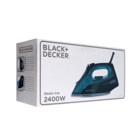 Утюг Black+Decker BXIR2403E, керамическая подошва, 2400 Вт, 45 г/мин, 500 мл, чёрный Утюг Black+Decker BXIR2403E, керамическая подошва, 2400 Вт, 45 г/мин, 500 мл, чёрный