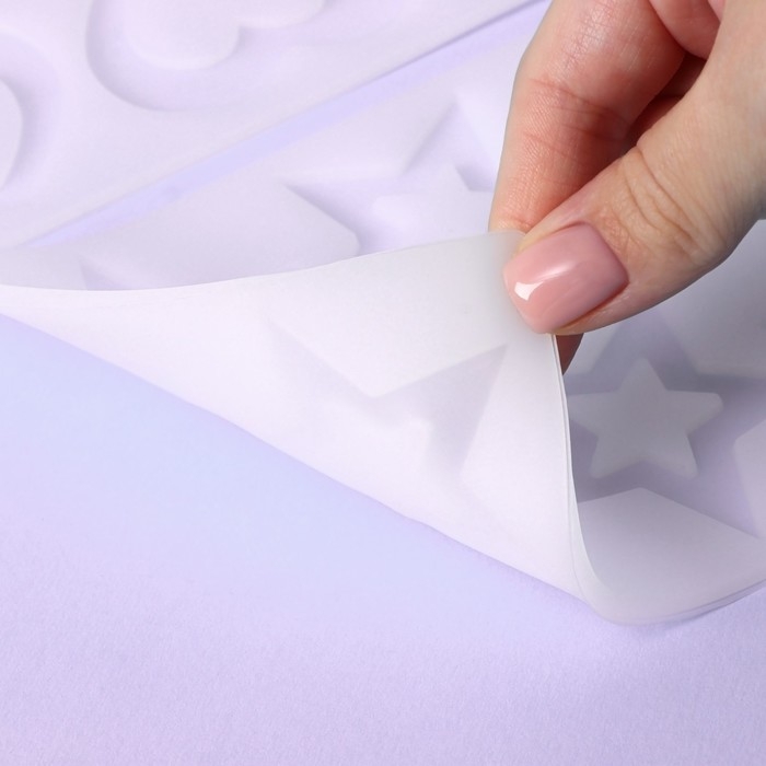 Набор форм для шоколада, 3 шт, 8 ячеек, силикон, 21&times;11&times;0,3 см, цвет прозрачный