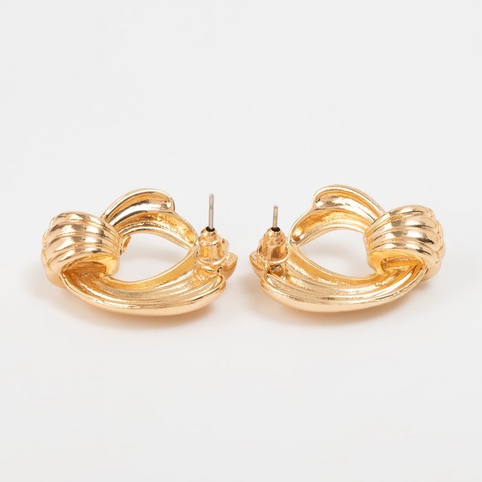 Серьги металл &laquo;Атмосфера&raquo; венец, цвет золото