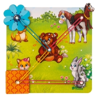 Геоборд с доп. элементами &laquo;Мамы и дети&raquo; 20&times;20 см