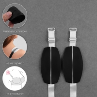 Подкладки под бретели, 9 &times; 5 см, цвет чёрный