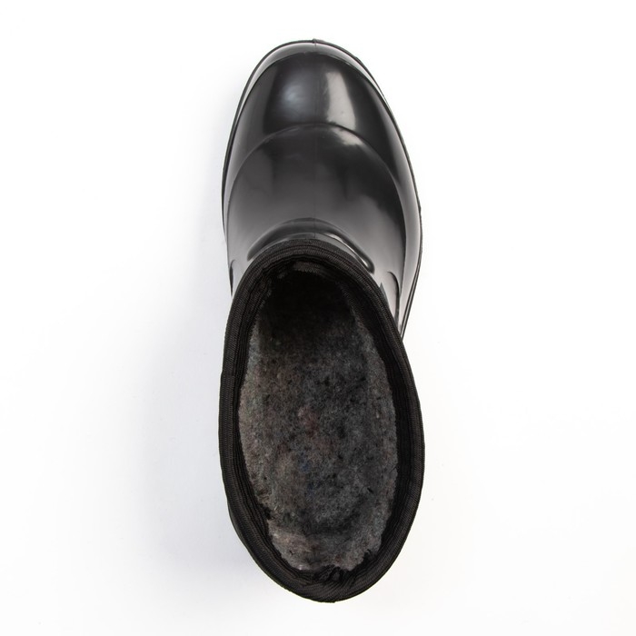 Галоши садовые с утеплителем , размер 36, чёрный, ПВХ