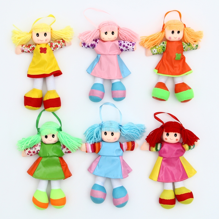 Мягкая игрушка &laquo;Кукла&raquo;, в кожаном сарафане, цвета МИКС