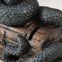 Копилка"КОБРА НА СУНДУКЕ "  20 х 17 х 12 см.