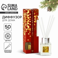 Аромадиффузор ароматический палочки &laquo;Новогодняя коллекция: Пряный цитрус&raquo;, 50 мл