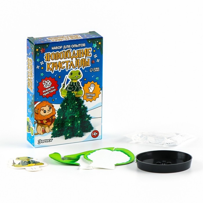 Набор для опытов «Новогодние кристаллы», змейка-волшебница Набор для опытов «Новогодние кристаллы», змейка-волшебница