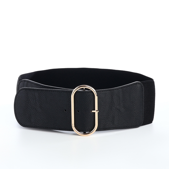 Ремень женский, ширина 7 см, пряжка золото, цвет чёрный Ремень женский, ширина 7 см, пряжка золото, цвет чёрный