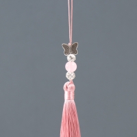 Подвеска текстиль, металл "Бабочка" пыльная роза 1х1,2х16,5 см Подвеска текстиль, металл "Бабочка" пыльная роза 1х1,2х16,5 см